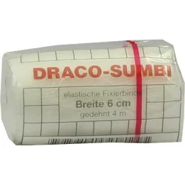 Dracosumbi-kiinnitysside 6 cm x 4 m valkoinen, 1 kpl