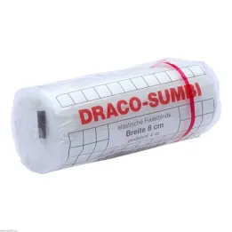 Dracosumbi-kiinnitysside 8 cm x 4 m valkoinen, 1 kpl
