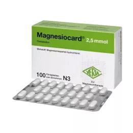 MAGNESIOCARD 2,5 mmol kalvopäällysteiset tabletit, 100 kpl