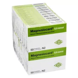 MAGNESIOCARD 2,5 mmol kalvopäällysteiset tabletit, 20X50 kpl