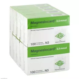 MAGNESIOCARD 2,5 mmol kalvopäällysteiset tabletit, 10X100 kpl