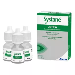 SYSTANE ULTRA Voitelevat silmätipat, 3X10 ml