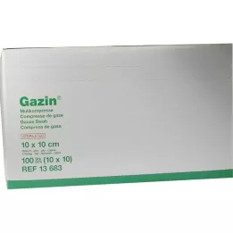 GAZIN sideharso 10x10 cm steriili 16-kerroksinen, 10x10 kpl