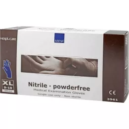 NITRIL Puuterittomat käsineet x-suuret, 100 kpl