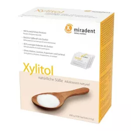 Miradent Xylitolin sokerin korvaus jauhepussit, 100x4 g