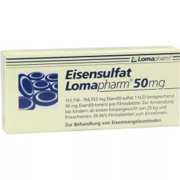 EISENSULFAT Lomapharm 50 mg kalvopäällystetyt tabletit, 20 kpl