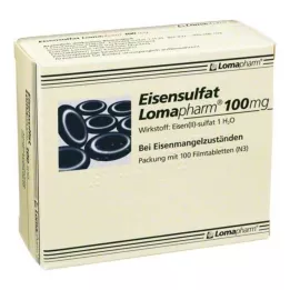 EISENSULFAT Lomapharm 100 mg kalvopäällysteiset tabletit, 100 kpl