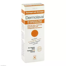 Dermaval-suihkugeeli + shampoo, 200 ml