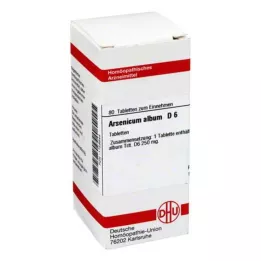 ARSENICUM ALBUM D 6 tablettia, 80 kpl