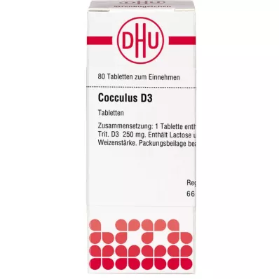COCCULUS D 3 -tablettit, 80 kpl COCCULUS D 3 -tablettit, 80 kpl