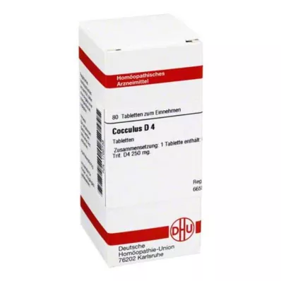 COCCULUS D 4 tablettia, 80 kpl