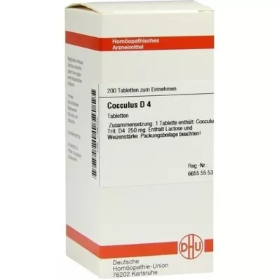 Cocculus D 4, 200 kpl Cocculus D 4, 200 kpl
