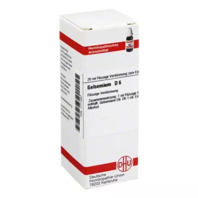 GELSEMIUM D 6 Laimennus, 20 ml