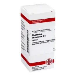 MAGNESIUM CARBONICUM D 6 tablettia, 80 kpl
