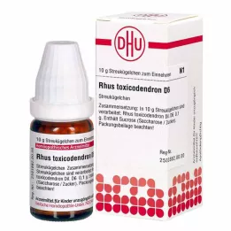 RHUS TOXICODENDRON D 6 Globuli, 10 g
