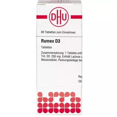 RUMEX D 3 tablettia, 80 kpl