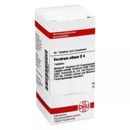VERATRUM ALBUM D 4 tablettia, 80 kpl