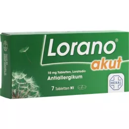 LORANO akuuttit tabletit, 7 kpl