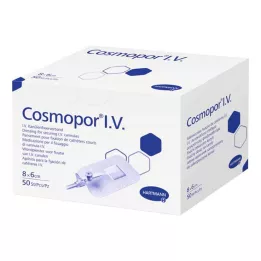 COSMOPOR I.V. Cherülenfixierverband 6x8 cm, 50 kpl