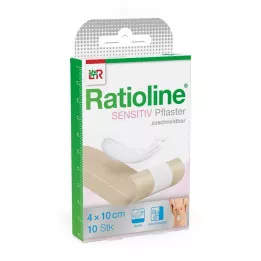 RATIOLINE herkkä haavasidos 4 cmx1 m, 1 kpl
