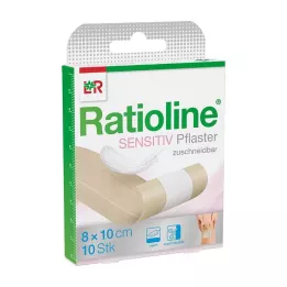 RATIOLINE herkkä haavasidos 8 cmx1 m, 1 kpl