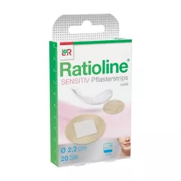 RATIOLINE herkät kipsinauhat pyöreä, 20 kpl