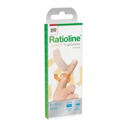 RATIOLINE joustava sormiside 2x12 cm, 10 kpl