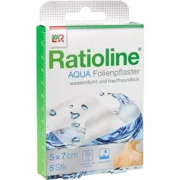 RATIOLINE Aqua -suihkukipsi 5x7 cm, 5 kpl