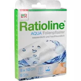 RATIOLINE Aqua -suihkukipsi 8x10 cm, 5 kpl