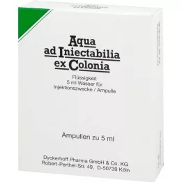 AQUA AD iniectabilia ex Colonia-ampullit, 10X5 ml