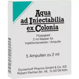 AQUA AD iniectabilia ex Colonia-ampullit, 5X2 ml