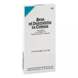 AQUA AD iniectabilia ex Colonia-ampullit, 10X2 ml
