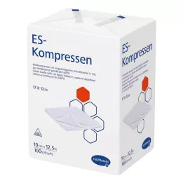 ES-KOMPRESSEN Unsteril 10x12,5 cm 12 kertaa, 100 kpl
