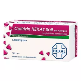 CETIRIZIN HEXAL Mehu allergikoille, 150 ml