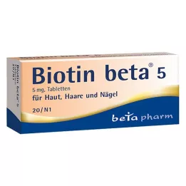 BIOTIN BETA 5 tablettia, 20 kpl