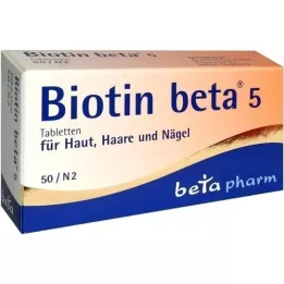 BIOTIN BETA 5 tablettia, 50 kpl