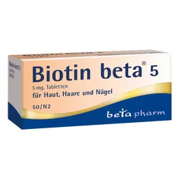 BIOTIN BETA 5 tablettia, 50 kpl
