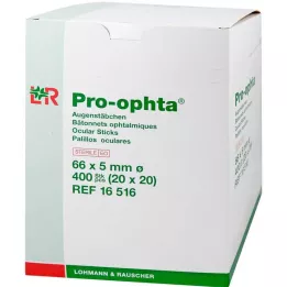 PRO-OPHTA Silmäpuikkoja steriilit, 400 kpl