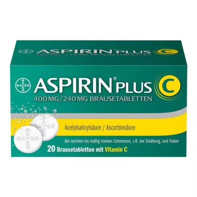 ASPIRIN plus C poretabletit, 20 kpl ASPIRIN plus C poretabletit, 20 kpl