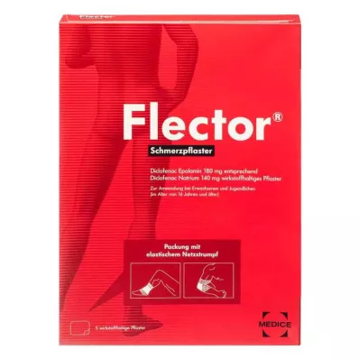 FLECTOR Kipulappu+joustava verkkosukka, 5 kpl