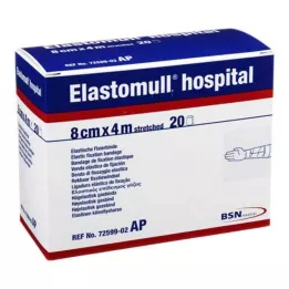 ELASTOMULL sairaala 8 cmx4 m elasti.fixierb.weiß, 20 kpl