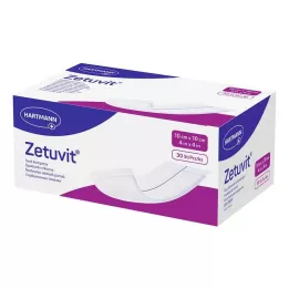 ZETUVIT Imukykyiset kompressit ei-steriilit 10x10 cm, 30 kpl