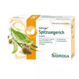 SIDROGA Ribwort Plantain -teesuodatinpussit, 20 x 1,4 g