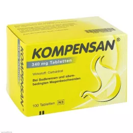KOMPENSAN Tabletit 340 mg, 100 kpl