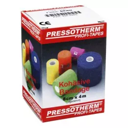 PRESSOTHERM Yhtenäinen side 8 cmx4 m sininen, 1 kpl