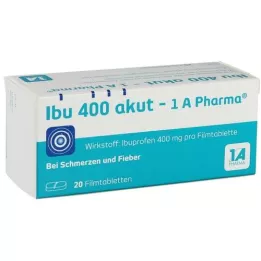 IBU 400 AKUT-1A Pharma-kalvopäällystetyt tabletit, 20 kpl