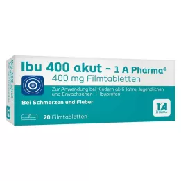 IBU 400 akut-1A Pharma kalvopäällysteistä tablettia, 20 kpl