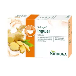 SIDROGA Inkivääriteesuodatinpussit, 20X0,75 g