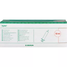 INJEKT Yksiruisku 10 ml Luer-epäkesko PVC-fr., 100X10 ml