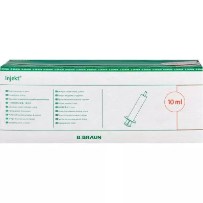 INJEKT Yksiruisku 10 ml Luer-epäkesko PVC-fr., 100X10 ml